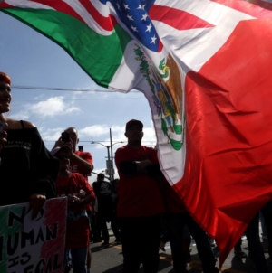 At ‘We The People Rising’ rally, Angelenos call for end to ICE raids