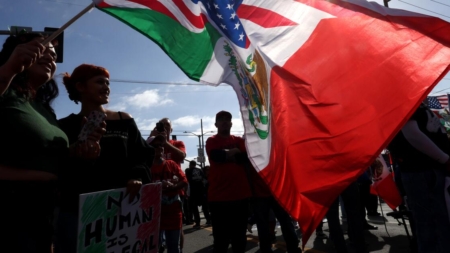 At ‘We The People Rising’ rally, Angelenos call for end to ICE raids
