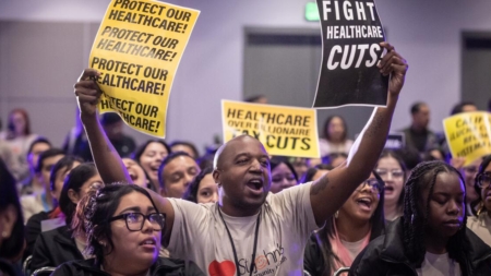 L.A.’s healthcare workers fight for affordable healthcare
