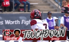 Lucky Sutton punches in one-yard TD, giving San Diego State the lead over Fresno State