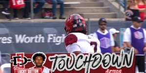 Lucky Sutton punches in one-yard TD, giving San Diego State the lead over Fresno State