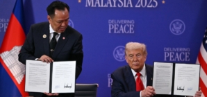 Trump touts his peacemaking skills as Thailand and Cambodia sign ceasefire deal