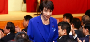 Japan’s first female governing-party leader is an ultra-conservative star in a male-dominated group
