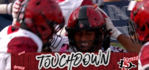 Tano Letuli picks off Carson Conklin & scores 31-yard TD, extending San Diego State's lead over Fresno State