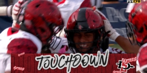 Tano Letuli picks off Carson Conklin & scores 31-yard TD, extending San Diego State's lead over Fresno State