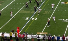 Buccaneers’ Anthony Nelson makes interception, trucks Saints’ Spencer Rattler, and scores touchdown