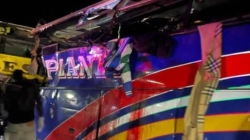 Dozens killed as 2 buses hit head-on in multi-vehicle crash in Uganda, police say