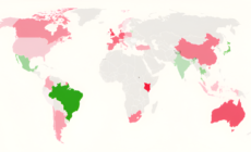 Map Shows Climate Fears Falling Around the World