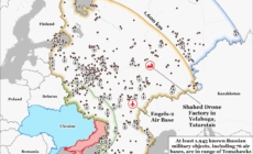 Map shows where Russian targets could be destroyed with Tomahawk missiles