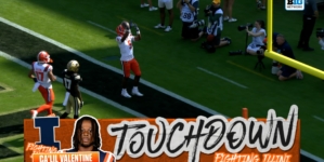 Ca'Lil Valentine rushes for 25-yard TD to extend Illinois' lead over Purdue