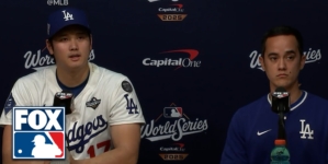 Shohei Ohtani FULL Press Conference Following Dodgers Loss in World Series Game 4 | MLB on FOX