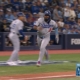 Kiké Hernández rips an RBI single to give Dodgers a 1-0 lead over Blue Jays
