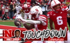 Emmett Johnson runs for nine-yard TD, giving Nebraska lead over Northwestern