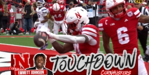 Emmett Johnson runs for nine-yard TD, giving Nebraska lead over Northwestern
