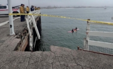 Driver dies, dog survives after vehicle goes over side of Santa Cruz Wharf in high surf
