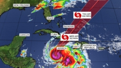 Hurricane Melissa is a mighty Category 5 storm in the Caribbean. Maps show its forecast path.