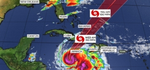Hurricane Melissa is a mighty Category 5 storm in the Caribbean. Maps show its forecast path.