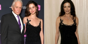 Catherine Zeta-Jones’ daughter borrows her vintage dress for gala