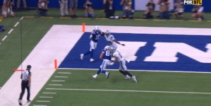 Daniel Jones connects with Tyler Warren for 11-yard TD, giving Colts lead over Raiders