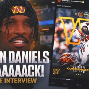 Jayden Daniels on injury concerns: "Everybody can stop talking on social media about the brace…I am good"
