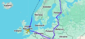 Map Tracks Royal Air Force Patrol Along Russia’s Border
