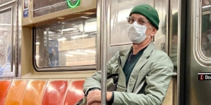 Tom Hanks spotted riding NYC subway with mask and beanie hat incognito