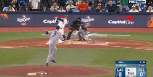 Blue Jays' Daulton Varsho crushes a two-run homer to tie game at 2-2 against Dodgers