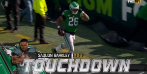 Saquon Barkley rushes for 65-yard TD, giving Eagles early lead over Giants | NFL Highlights