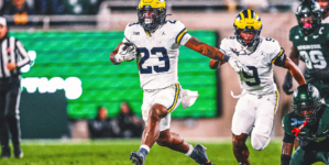 No. 25 Michigan Rushes For 200-Plus Yards in Win vs. Michigan State