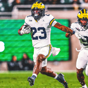 No. 25 Michigan Rushes For 200-Plus Yards in Win vs. Michigan State