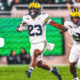 No. 25 Michigan Rushes For 200-Plus Yards in Win vs. Michigan State