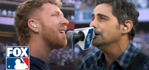 Brad Paisley & JP Saxe perform National Anthems ahead of World Series Game 3