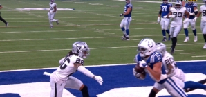 Daniel Jones finds Michael Pittman for four-yard TD, extending Colts' lead over Raiders | NFL Highlights