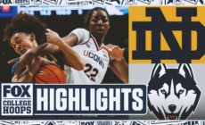 Notre Dame Fighting Irish vs. No. 1 UConn Huskies Highlights 🏀 FOX College Hoops