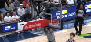 Caleb Williams forces turnover and throws down dunk, trimming Georgetown’s deficit vs. UConn