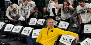 Michigan Coach Dusty May on Michigan State Fans: ‘No Way I’m Ducking This Smoke’