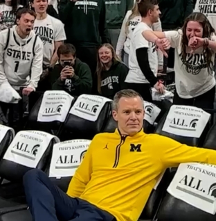 Michigan Coach Dusty May on Michigan State Fans: ‘No Way I’m Ducking This Smoke’
