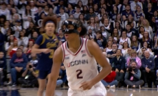 UConn’s KK Arnold Attacks the Rim for And-One Finish vs. Notre Dame