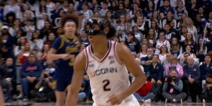 UConn’s KK Arnold Attacks the Rim for And-One Finish vs. Notre Dame