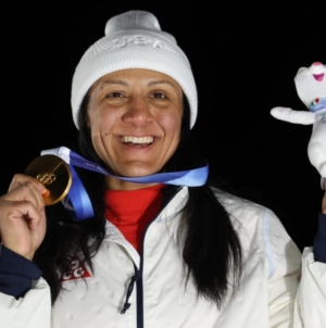 Elana Meyers Taylor on winning gold in monobob at the Winter Games