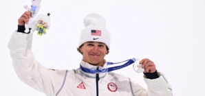Mac Forehand speaks about winning silver in the men’s big air competition 