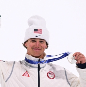Mac Forehand speaks about winning silver in the men’s big air competition 
