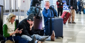 Winter weather and heavy winds put a freeze on post-holiday travel