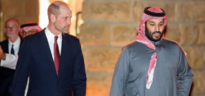 Future kings meet in Saudi Arabia but Andrew-Epstein revelations loom over Prince William