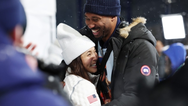 Myles Garrett Had 3-Word Reaction to Watching Girlfriend Chloe Kim at Olympics