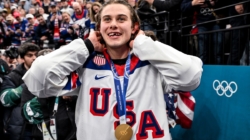 USA’s Jack Hughes Breaks Silence on Losing Teeth in Olympic Gold Medal Win