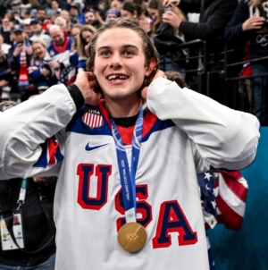 USA’s Jack Hughes Breaks Silence on Losing Teeth in Olympic Gold Medal Win