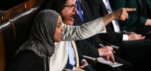 Video Shows Ilhan Omar Shout at Donald Trump During SOTU
