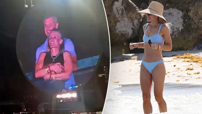 Coldplay kiss-cam’s Kristin Cabot hits Miami beach in bikini photos