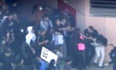 Federal agent injured in clash with protesters in Downtown L.A. during student walkout